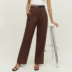 NWT Reformation Vesta Pant in Cafe